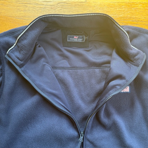 Vineyard Vines Dark Blue Fleece with Pink Logo 3XLT - Picture 4 of 10